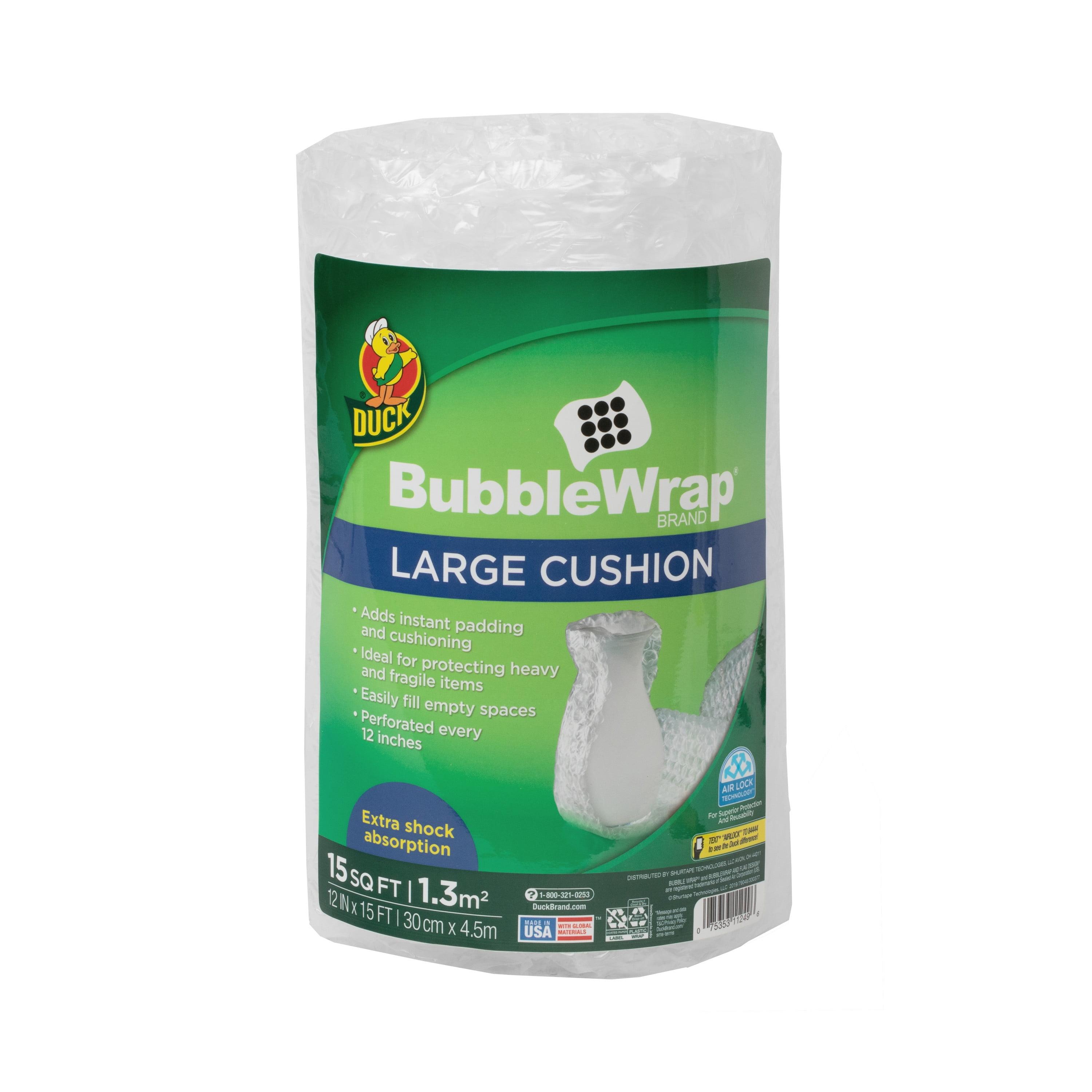 Duck Brand Large Clear Bubble Wrap Cushioning Roll