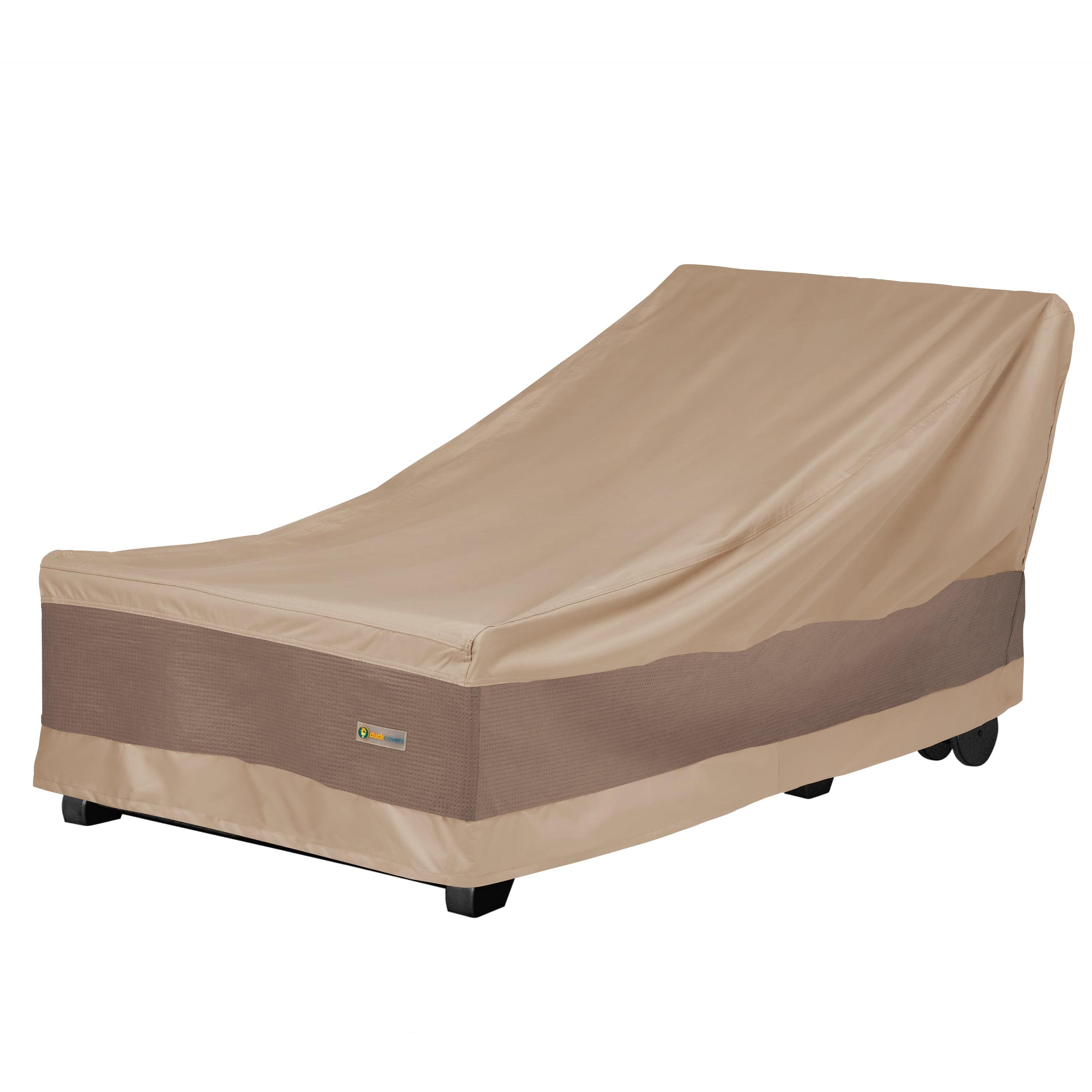 Elegant Nude Fade-Proof Outdoor Chaise Lounge Cover