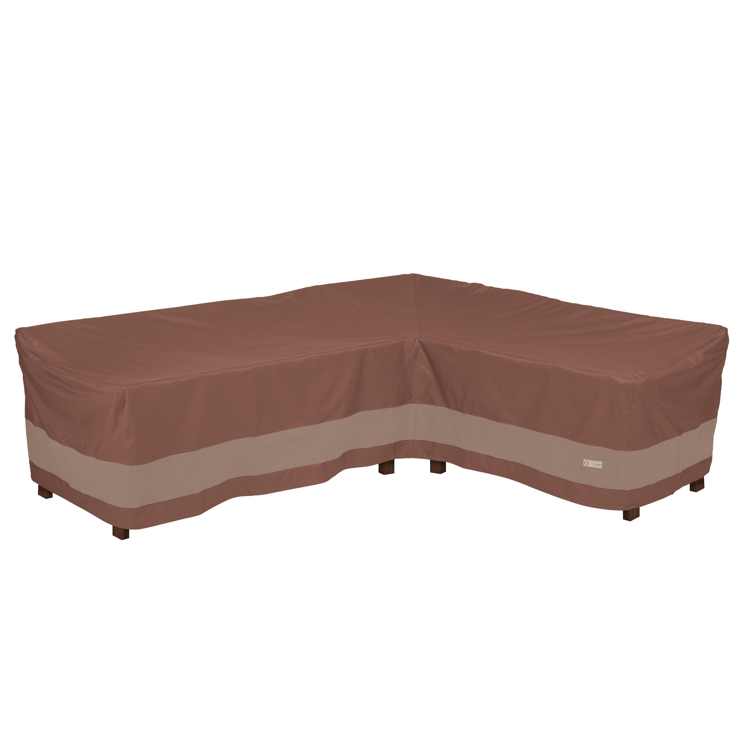 Ultimate Waterproof Mocha Cappuccino Patio Sectional Cover