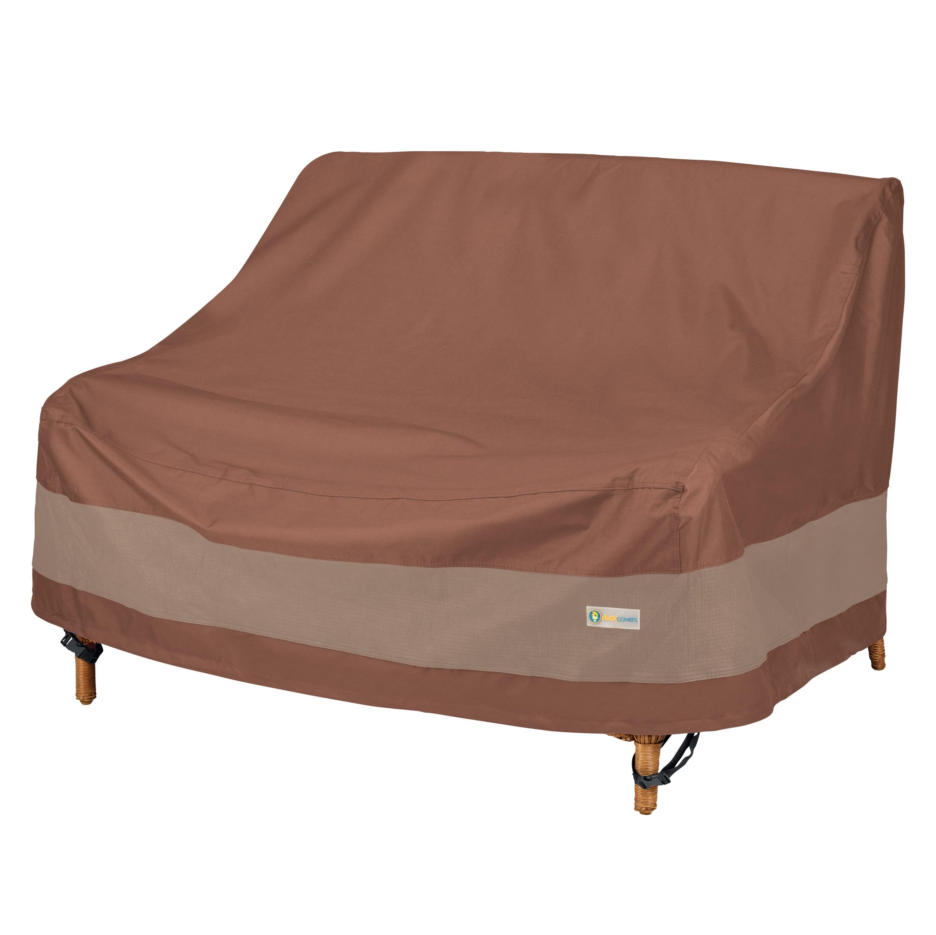 Ultimate Waterproof 58 Inch Deep Loveseat Cover in Mocha Cappuccino