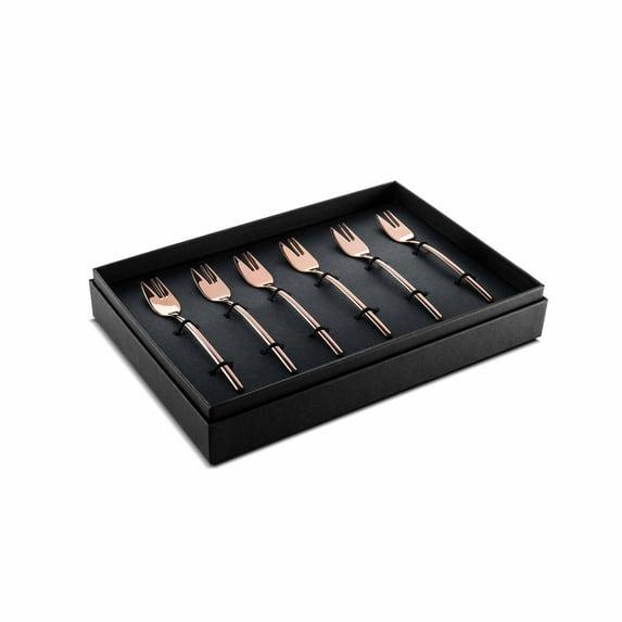 MEPRA Due Gift Box - Stainless Steel Cake Forks - 6 Pcs.