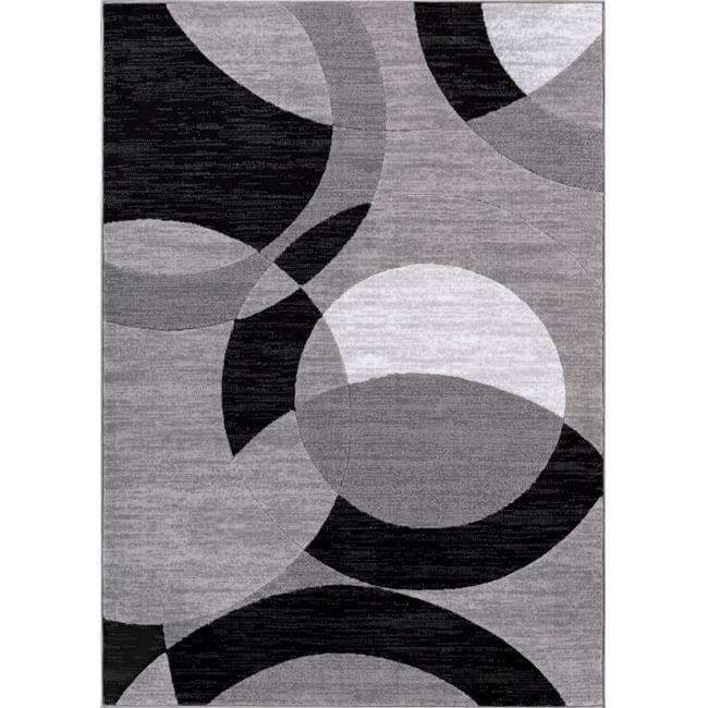 Well Woven Dulcet Bingo Modern Geometric Grey 3'11" x 5'3" Area Rug