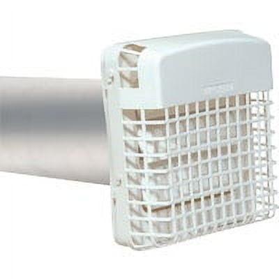 Dundas Jafine ProGard 4 In. White Plastic Dryer Vent Hood Kit BPGH4WZW