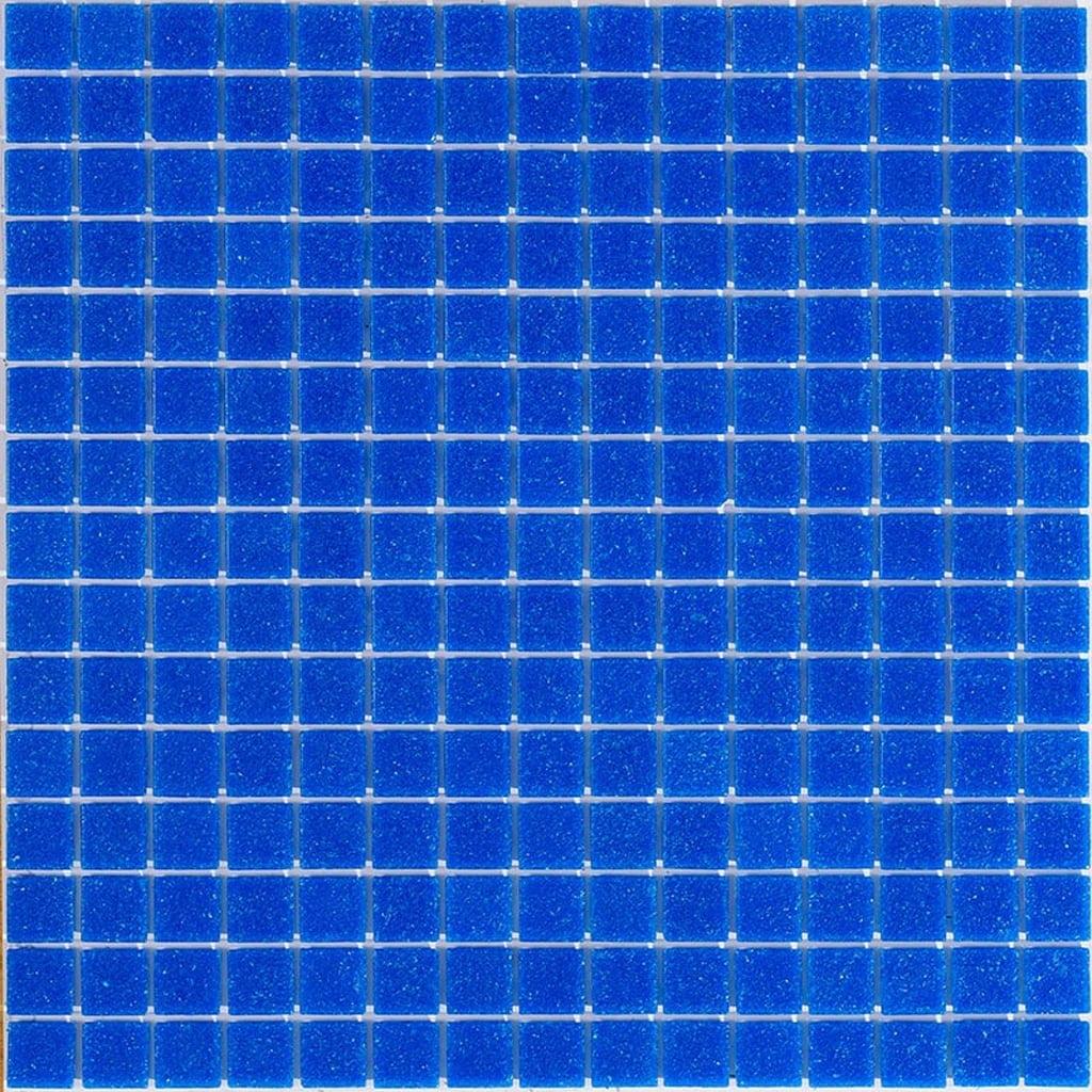 Dune 12" x 12" Glossy Cerulean Blue Glass Mosaic Tile