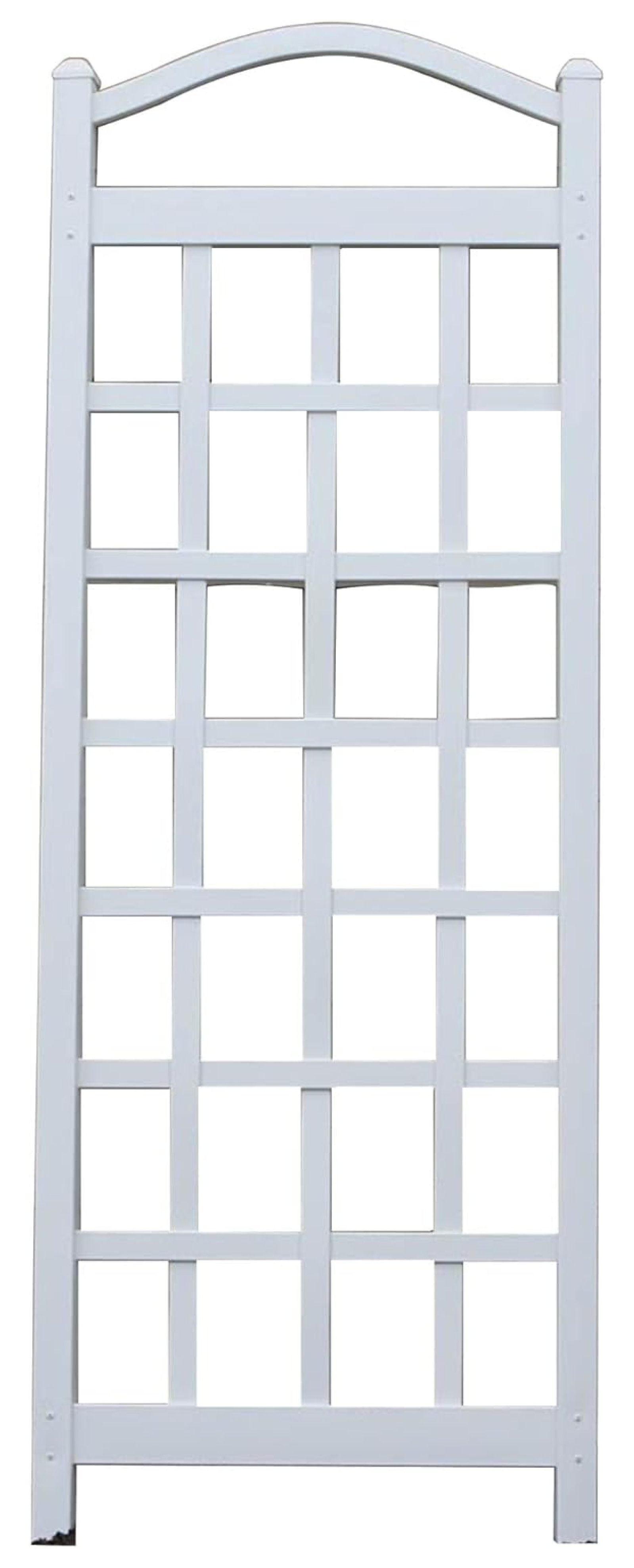 Dura-Trel Inc Dura-Trel Cambridge 28 x 75 Inch PVC Vinyl Outdoor Garden Patio Trellis