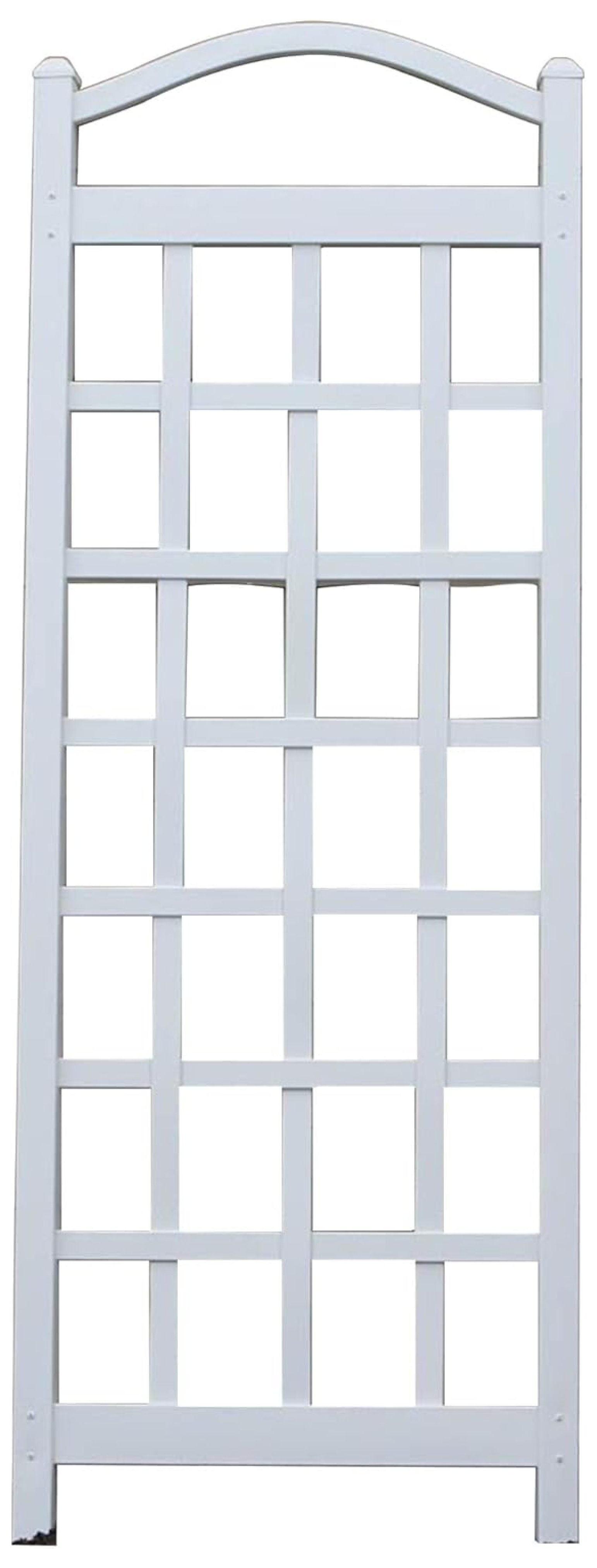 Dura-Trel Inc Dura-Trel Cambridge 28 x 75 Inch PVC Vinyl Outdoor Garden Patio Trellis