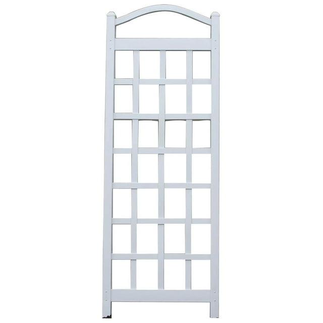 Dura-Trel Inc Dura-Trel Cambridge 28 x 75 Inch PVC Vinyl Outdoor Garden Patio Trellis