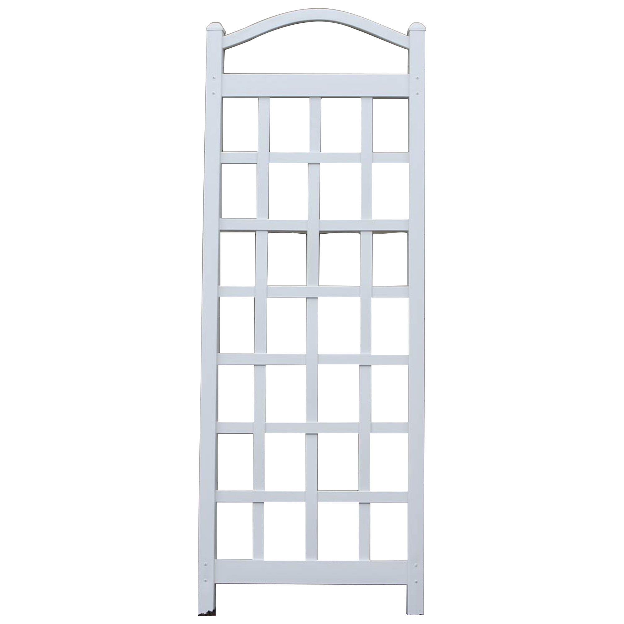 Dura-Trel Cambridge 28 x 75 Inch PVC Vinyl Outdoor Garden Patio Trellis