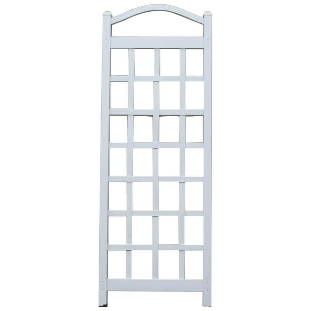 Dura-Trel Inc Dura-Trel Cambridge 28 x 75 Inch PVC Vinyl Outdoor Garden Patio Trellis