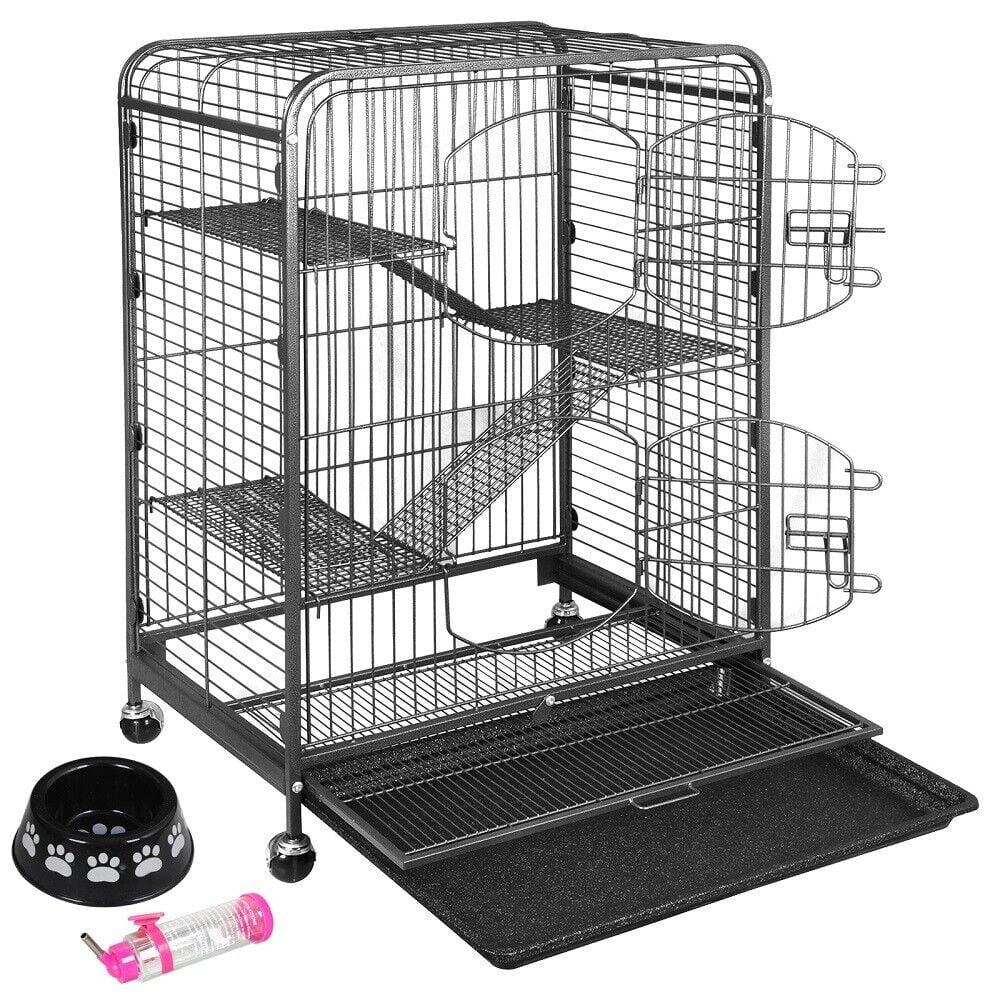 Durable Ferret Cage Rabbit Chinchilla Rat Cage Small Animal Play House 37"