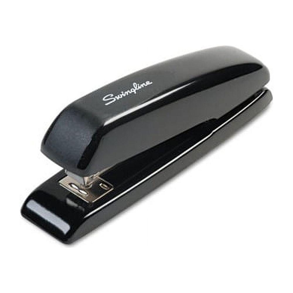 Black Metal 20-Sheet Full Strip Standing Desk Stapler