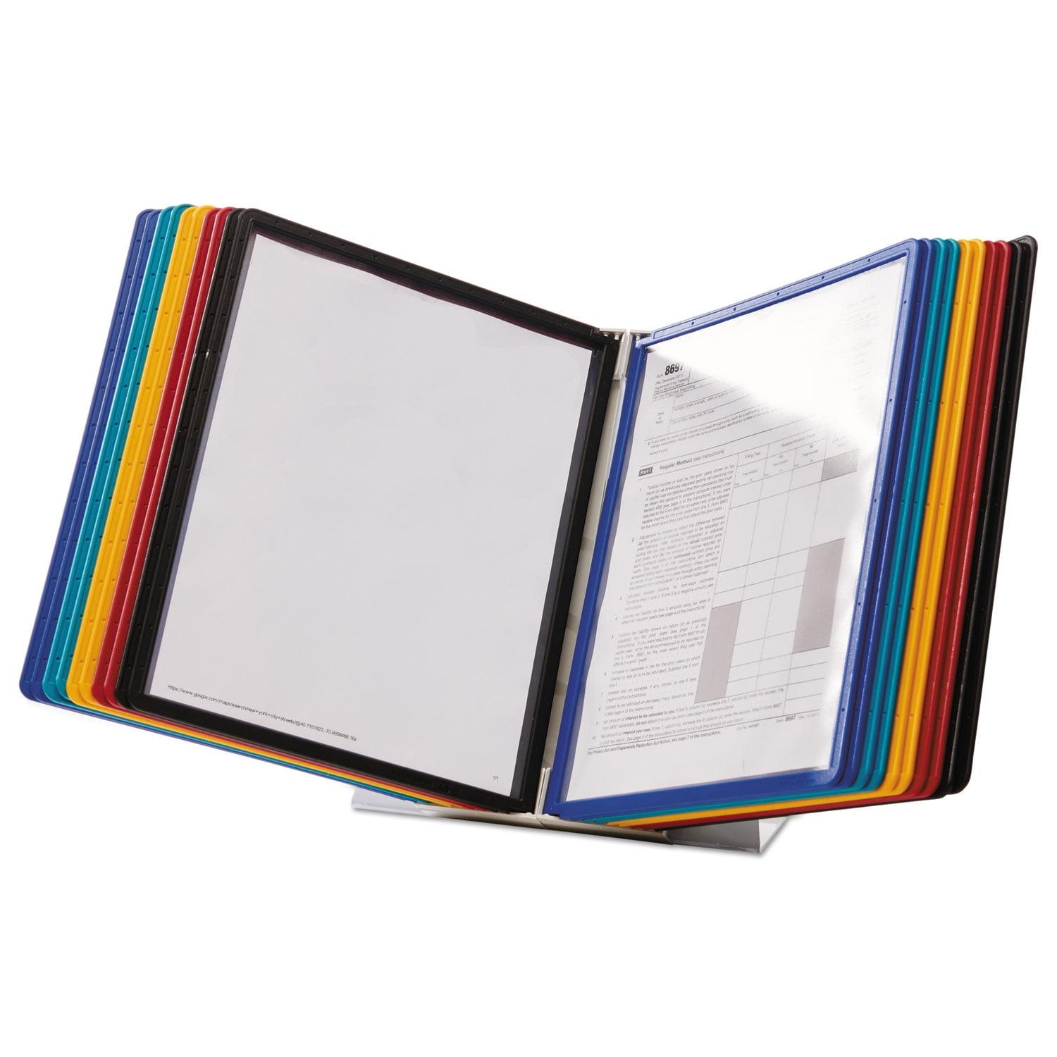 Durable® ario Reference Desktop System, 20 Panels, Assorted Borders And Panels