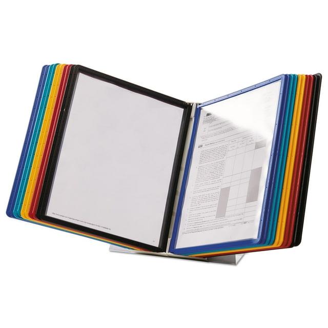 Durable® ario Reference Desktop System, 20 Panels, Assorted Borders And Panels