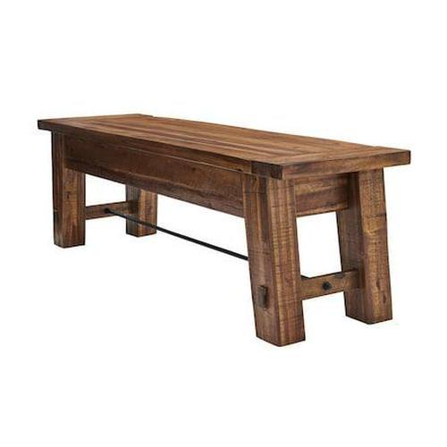 Durango 64" Dark Brown Wood Entryway and Dining Bench