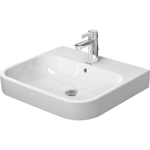 Duravit 231860-3Hole Happy D.2 24" Ceramic Vanity Top - White