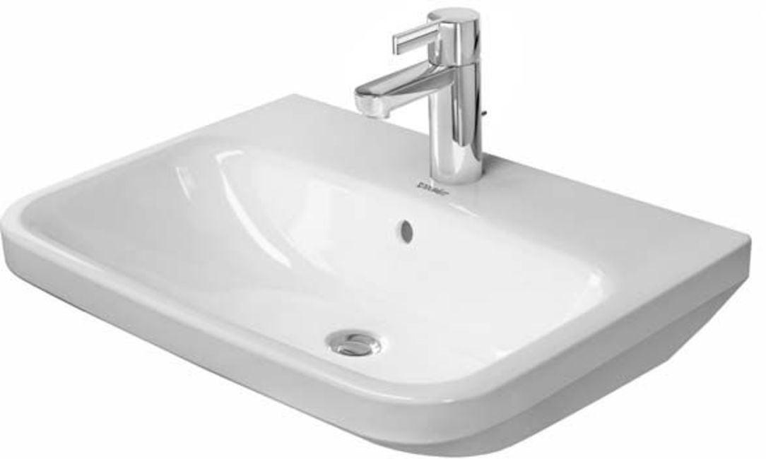 DuraStyle Ceramic 24" Dual Mount Bathroom Sink with Overflow