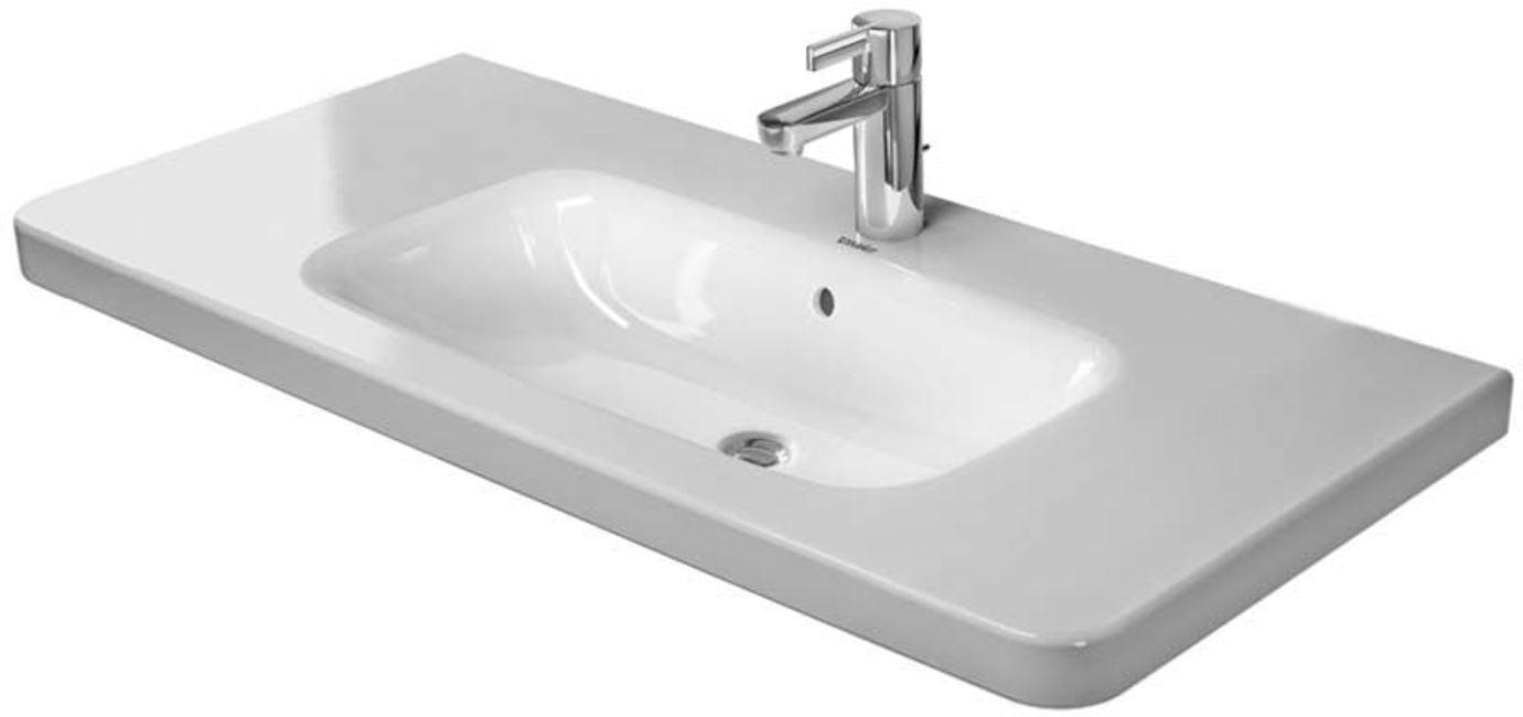 DuraStyle Ceramic 40" Wall Mount Bathroom Sink with Overflow