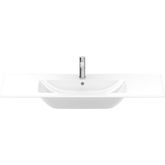 Me by Starck Ceramic Rectangular Vessel Bathroom Sink with Overflow