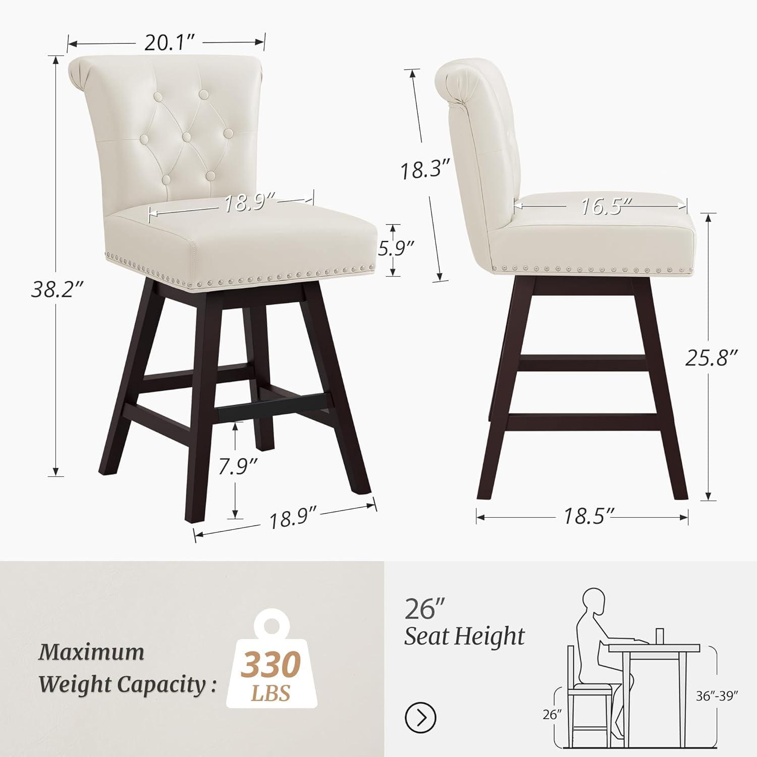 Aralis Swivel 26" Counter Stool
