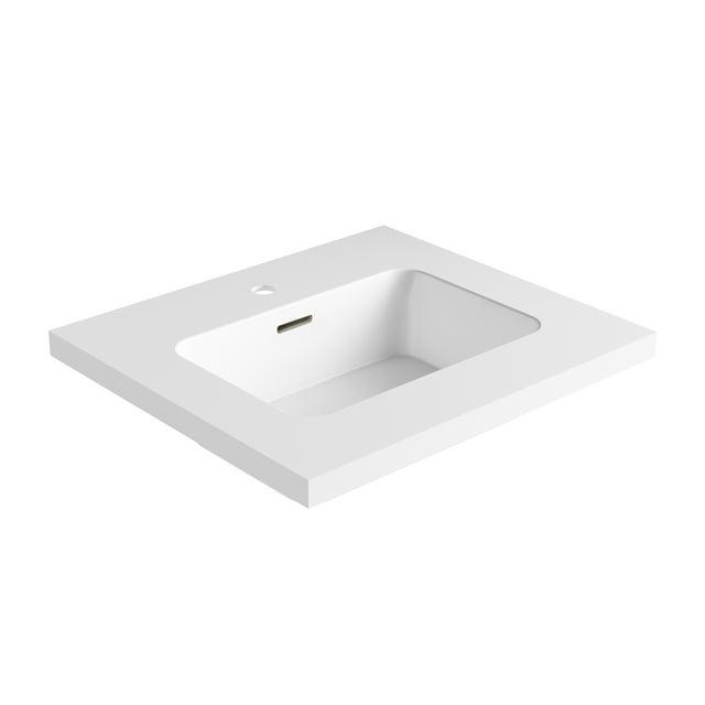 Dyconn Faucet 25'' Single Bathroom Vanity Top with Sink