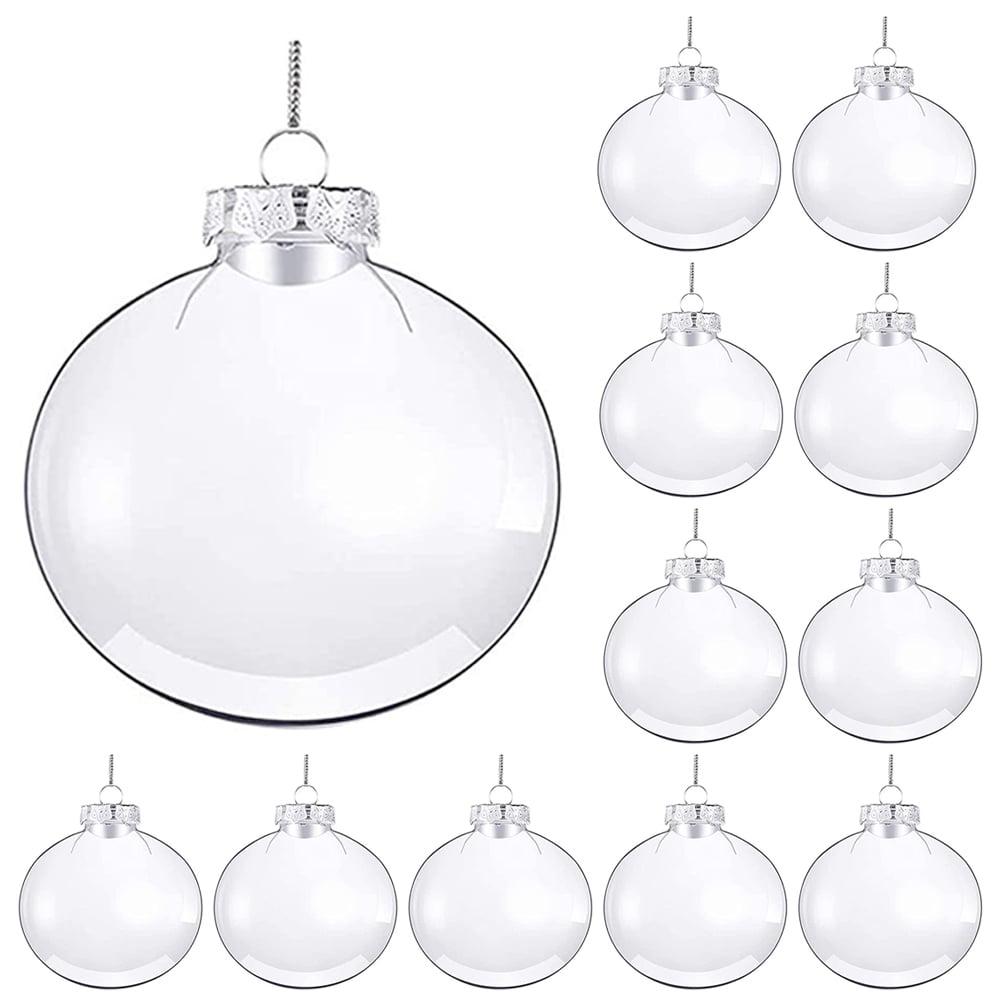 Dytern Christmas,12pcs Transparent Christmas Ball Empty DIY Balls Christmas Tree Baubles