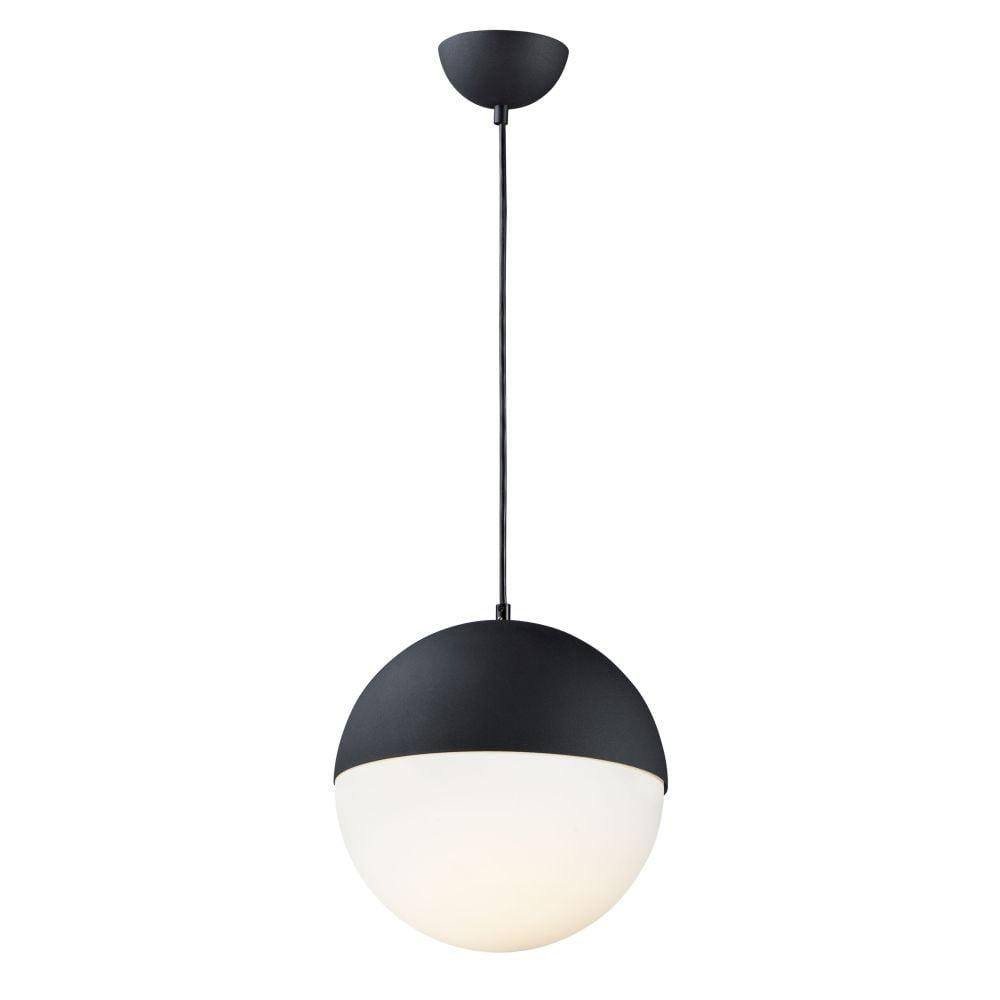 Hastings Single Light Glass Steel Dimmable Pendant