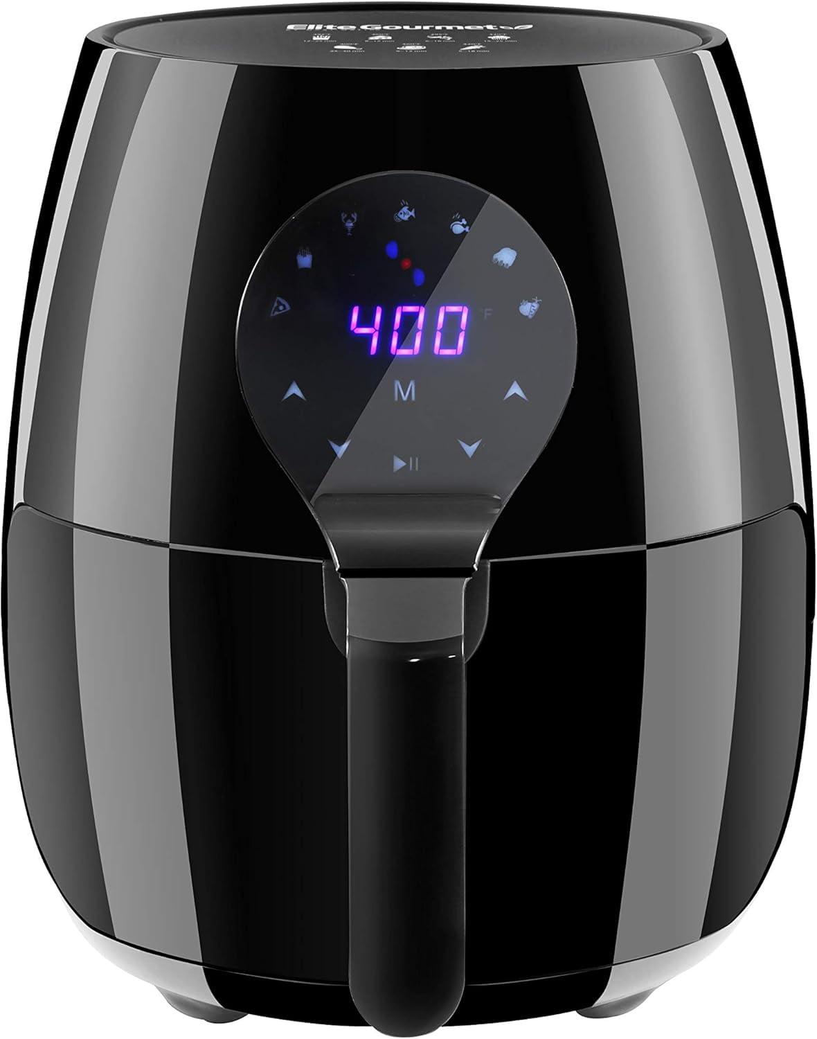Elite Gourmet 5.3 Qt. Air Fryer (black)