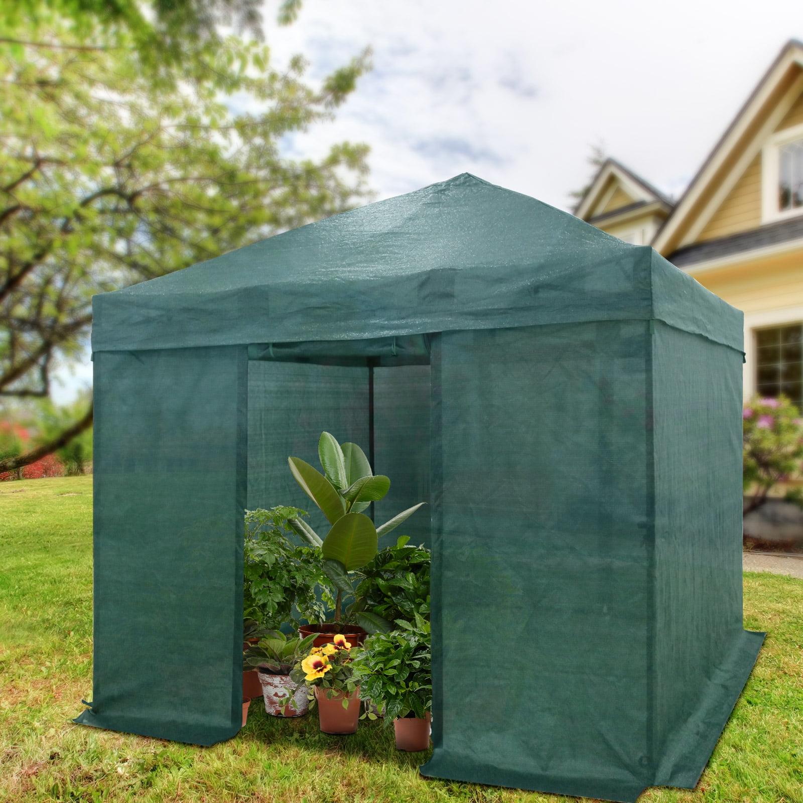 Eagle Peak 10x10 Green Mesh Portable Pop-Up Greenhouse