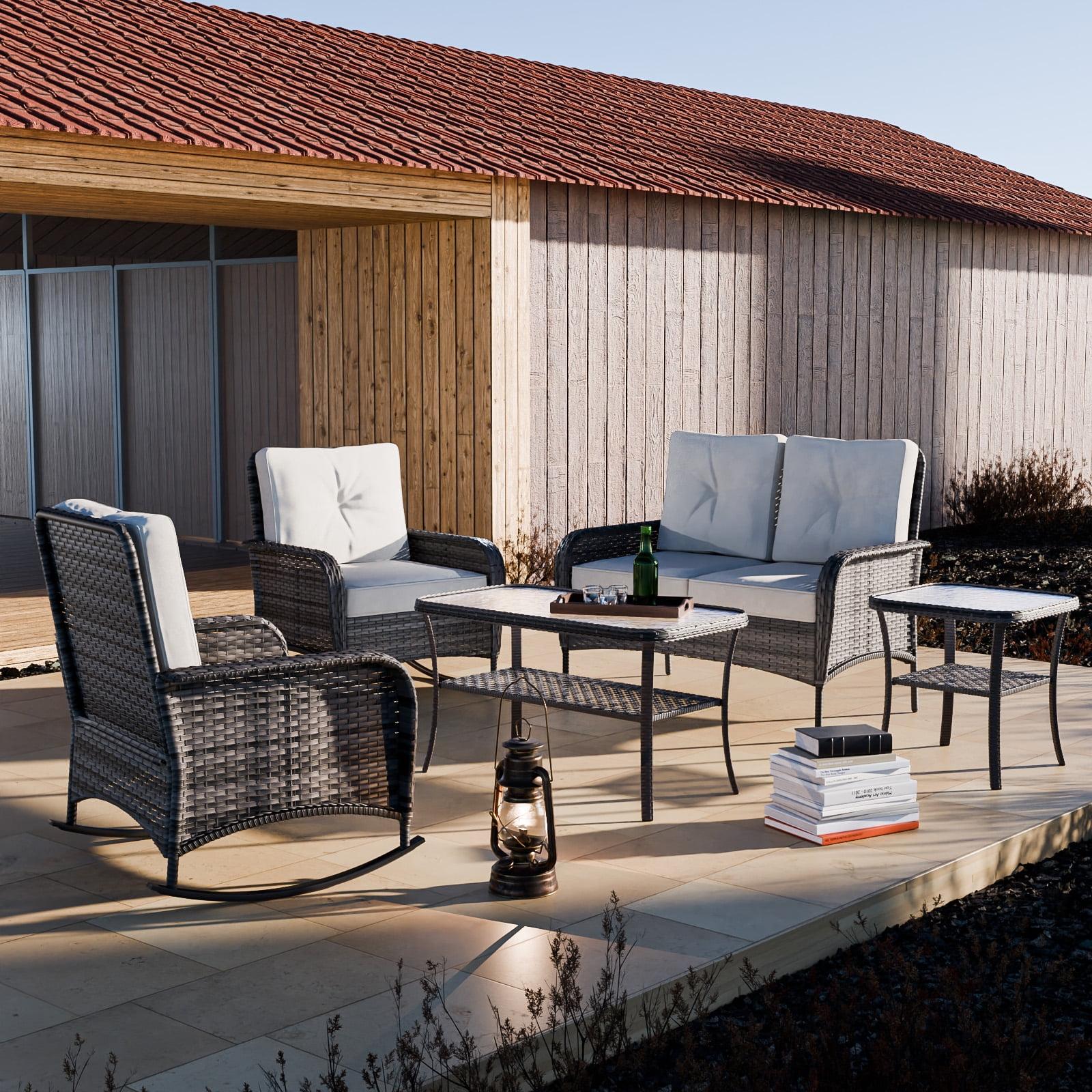 4 - Person Outdoor Seating Group with Cushions