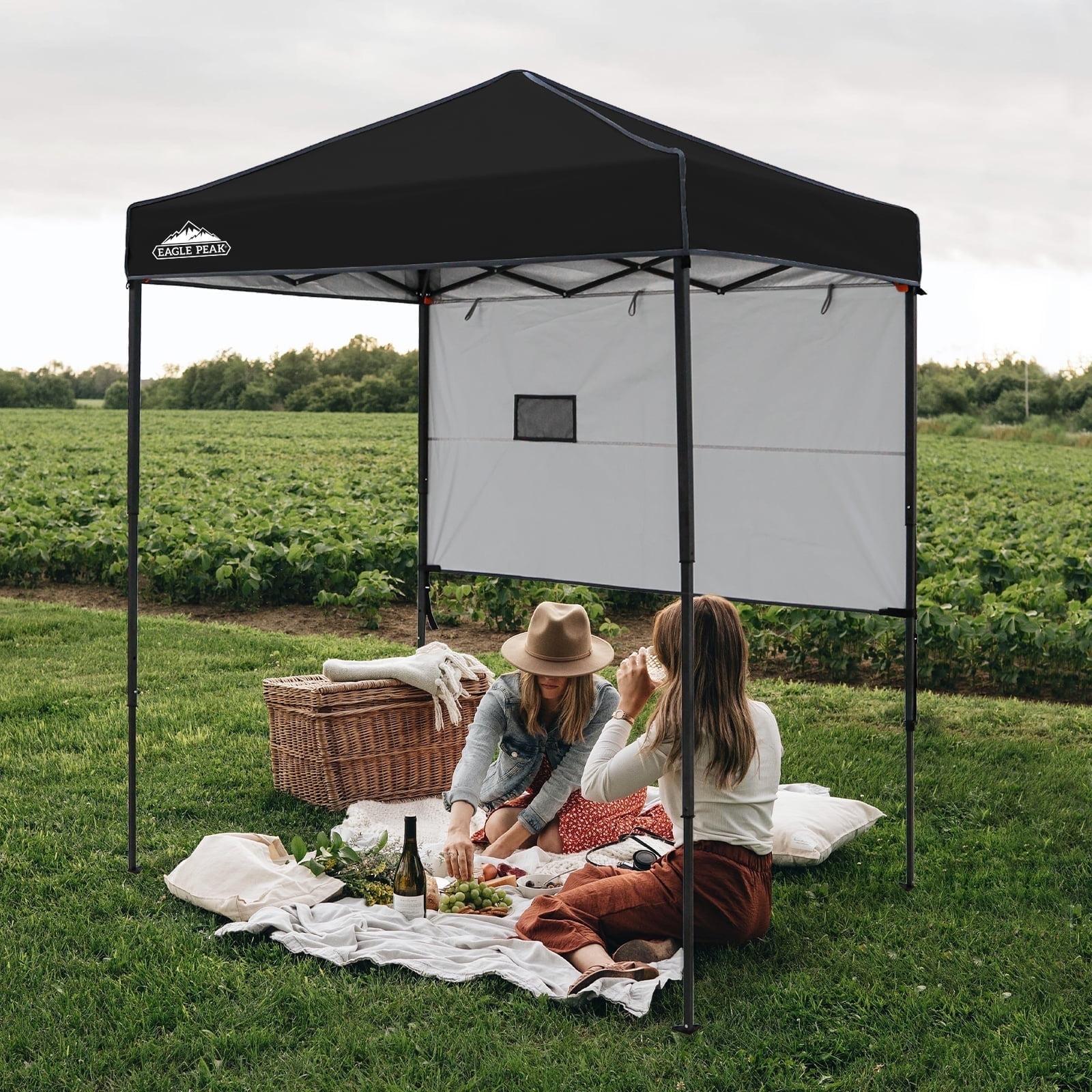 EAGLE PEAK Pop Up Canopies 6 Ft. W x 4 Ft. D Outdoor Metal Canopy