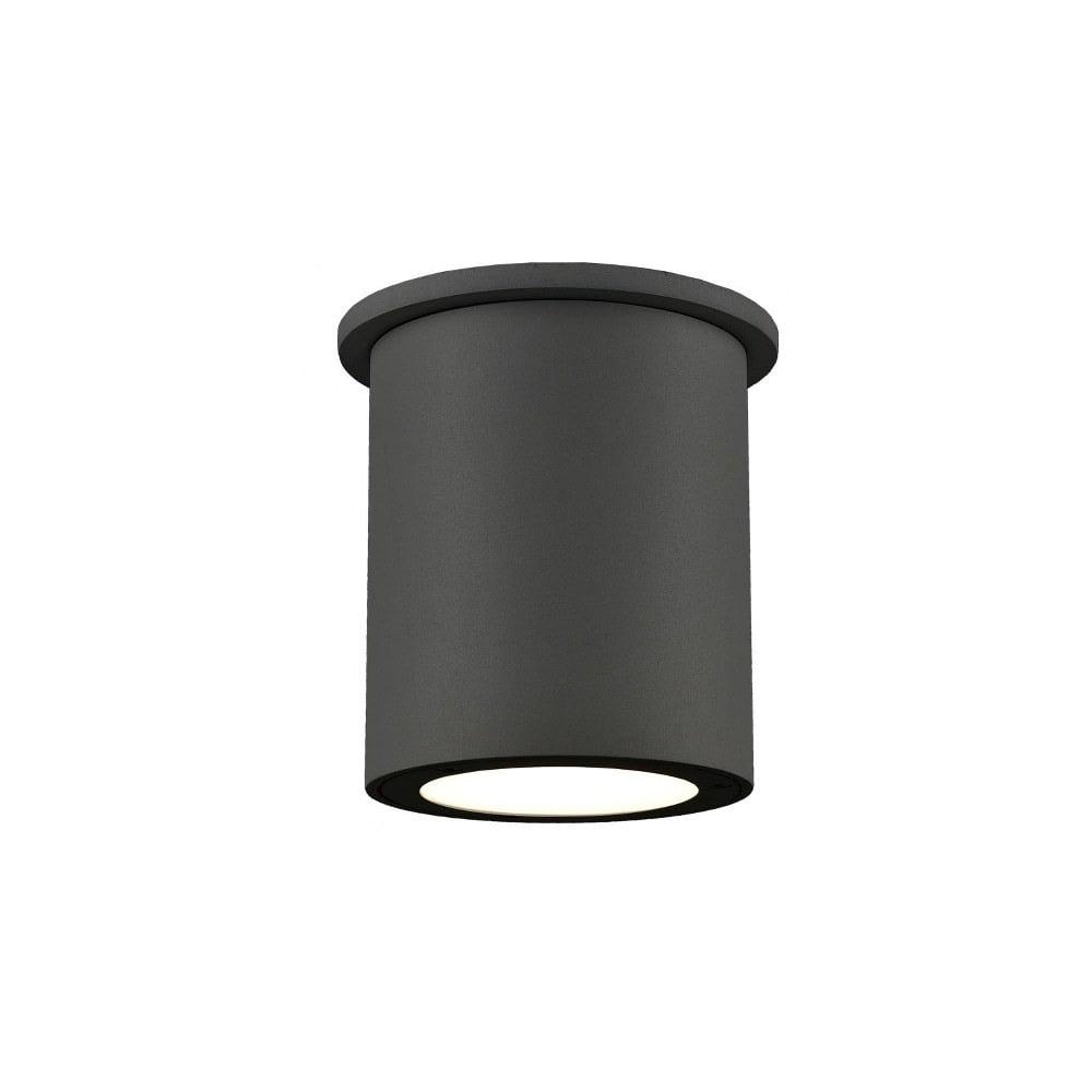 EC19404-BK-Kuzco Lighting-Lamar - 20W LED Outdoor Flush Mount-5.25 Inches Tall and 4.25 Inches Wide-Black Finish