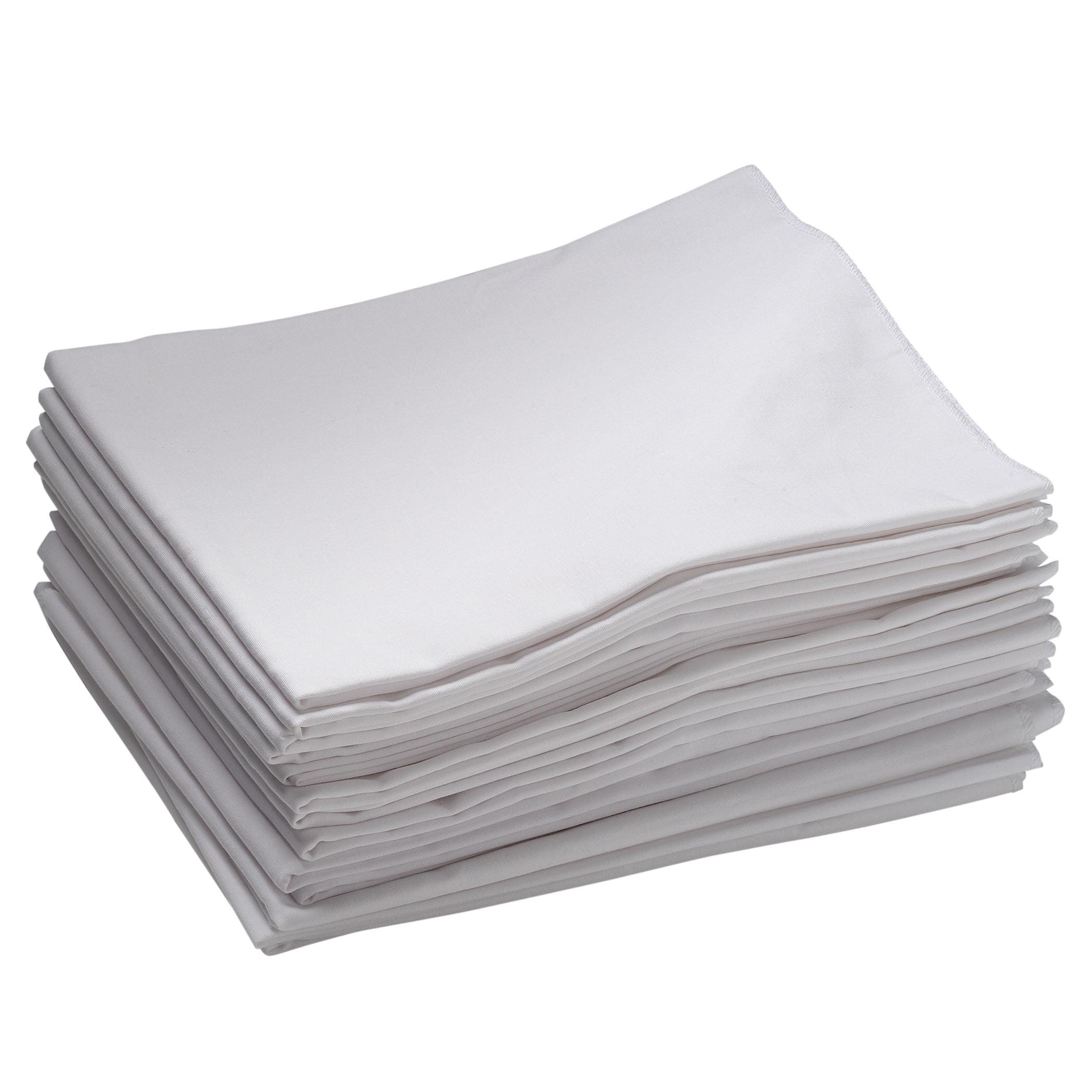 ECR4Kids ECR4Kids Cot Sheet, Toddler Size, Rest Time Accessories, White, 12-Pack (Set of 12)