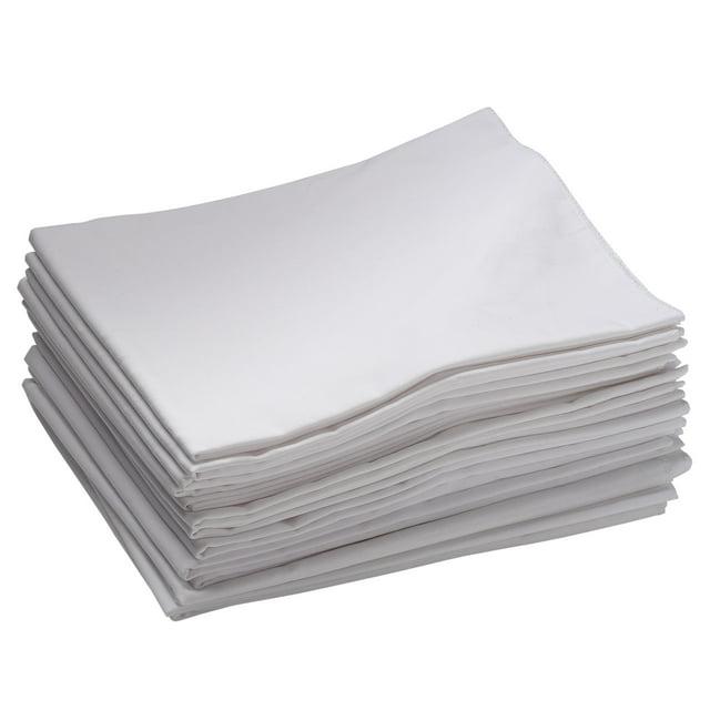 ECR4Kids ECR4Kids Cot Sheet, Toddler Size, Rest Time Accessories, White, 12-Pack (Set of 12)