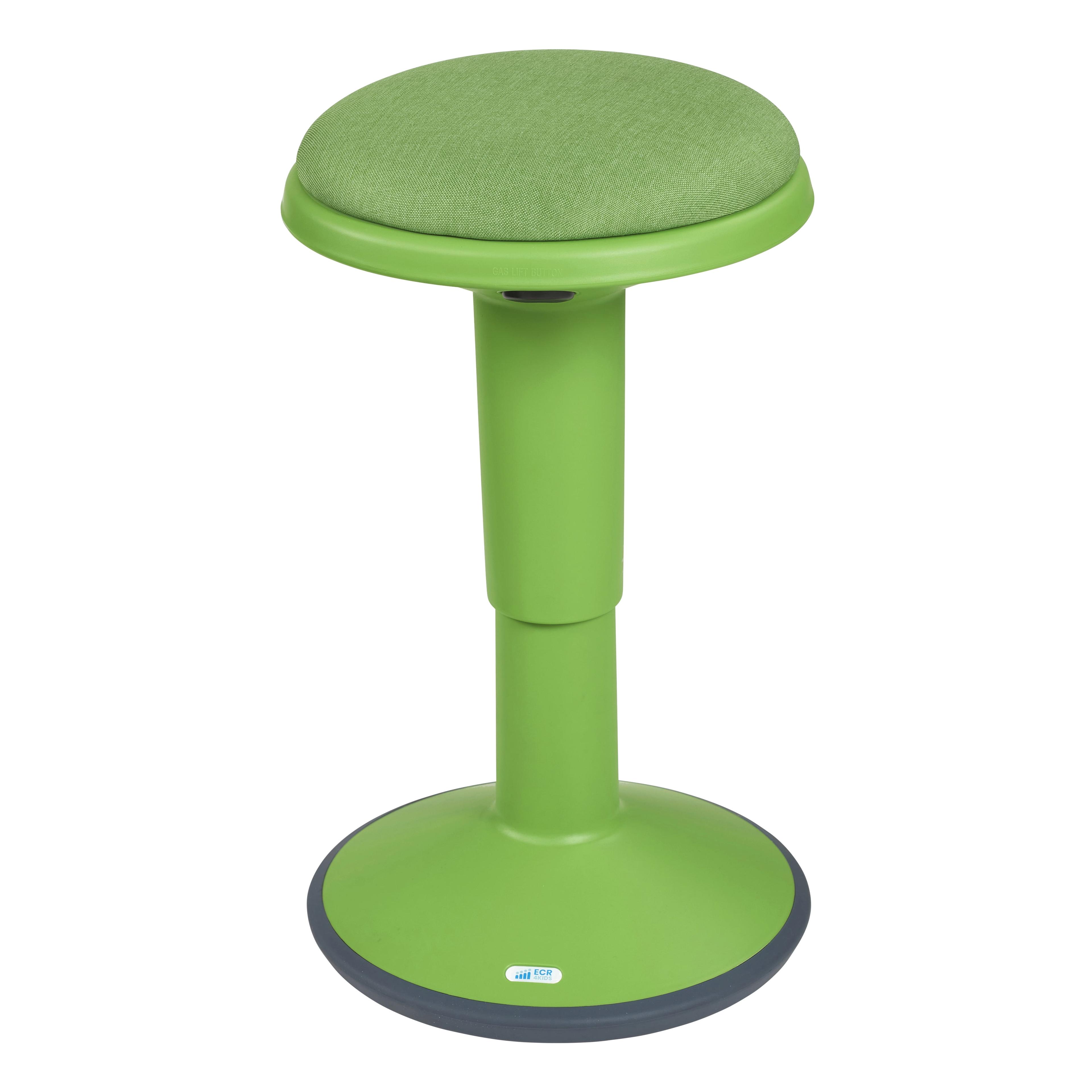 ECR4Kids SitWell Height-Adjustable Wobble Stool - Active Flexible Seating Chair for Kids and Adults - School and Office