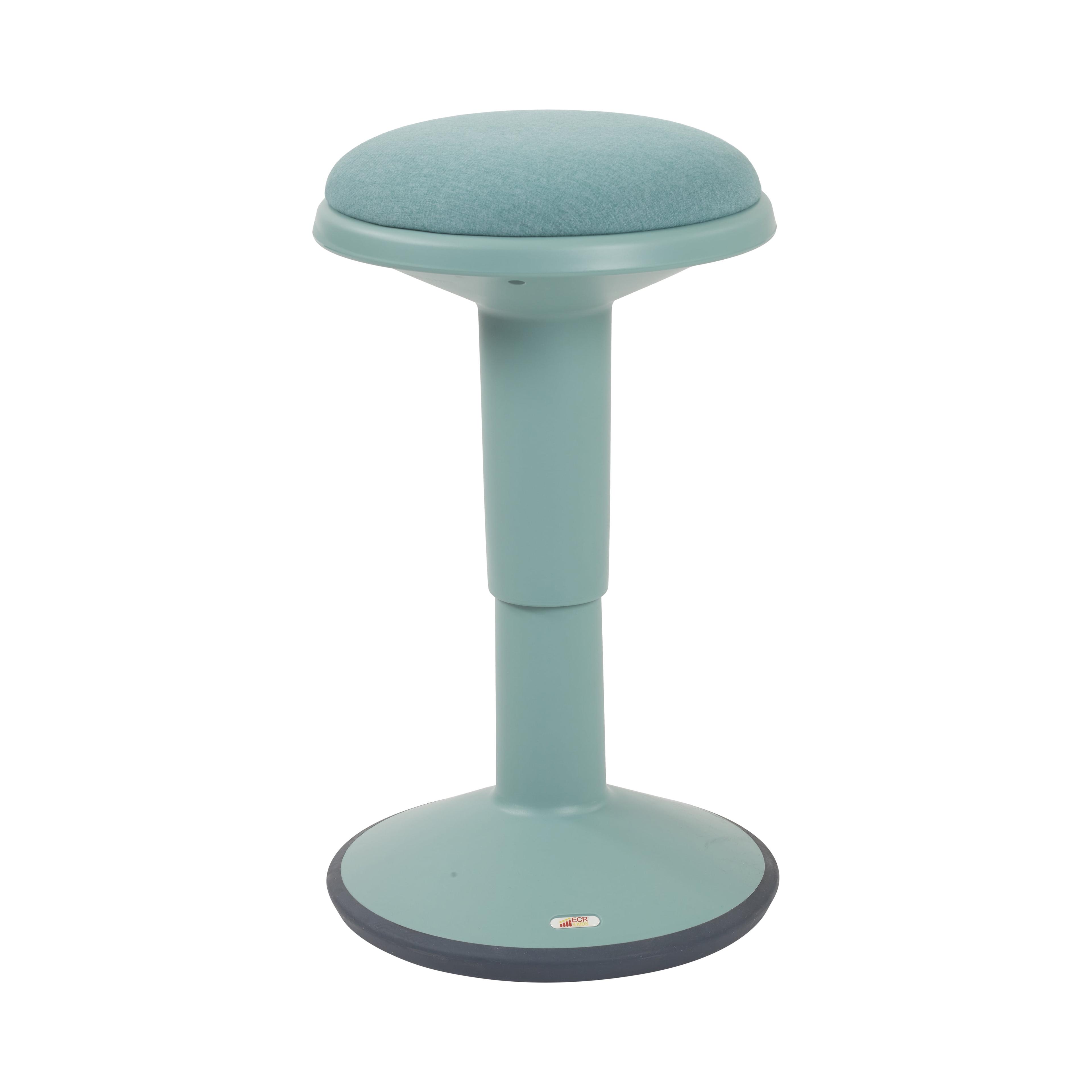 ECR4Kids Sitwell Wobble Stool with Cushion, Adjustable Height, Active Seating