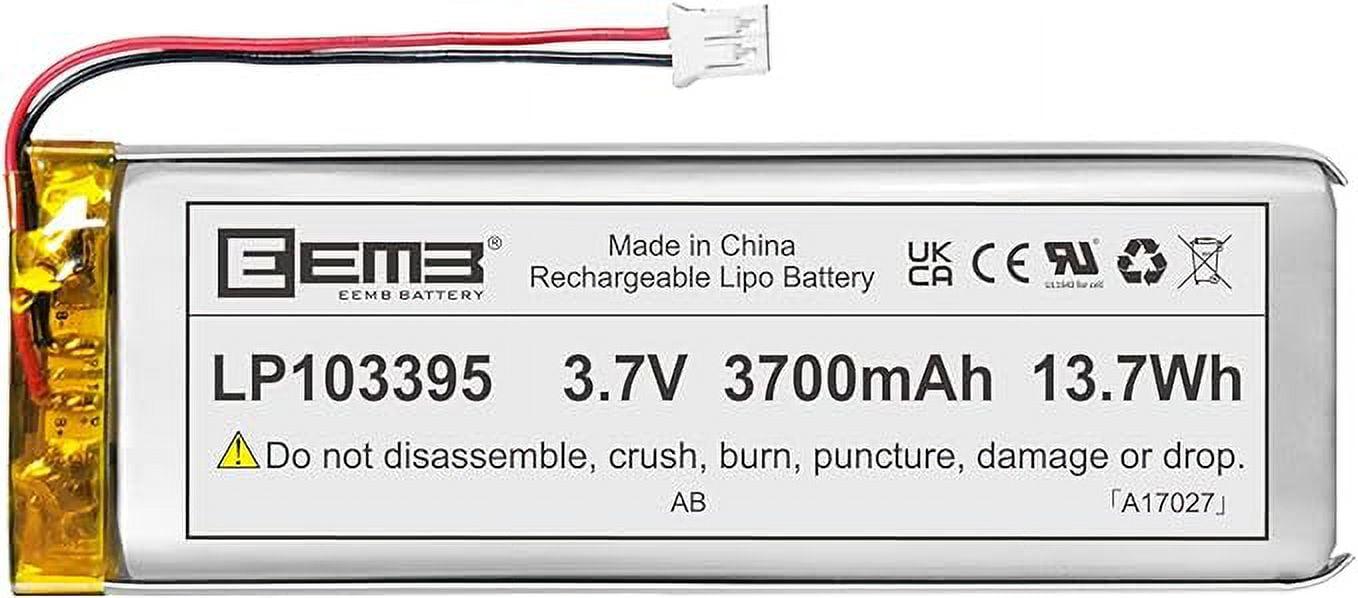 EEMB 3.7V 3700mAh Lithium Polymer Rechargeable Battery Pack