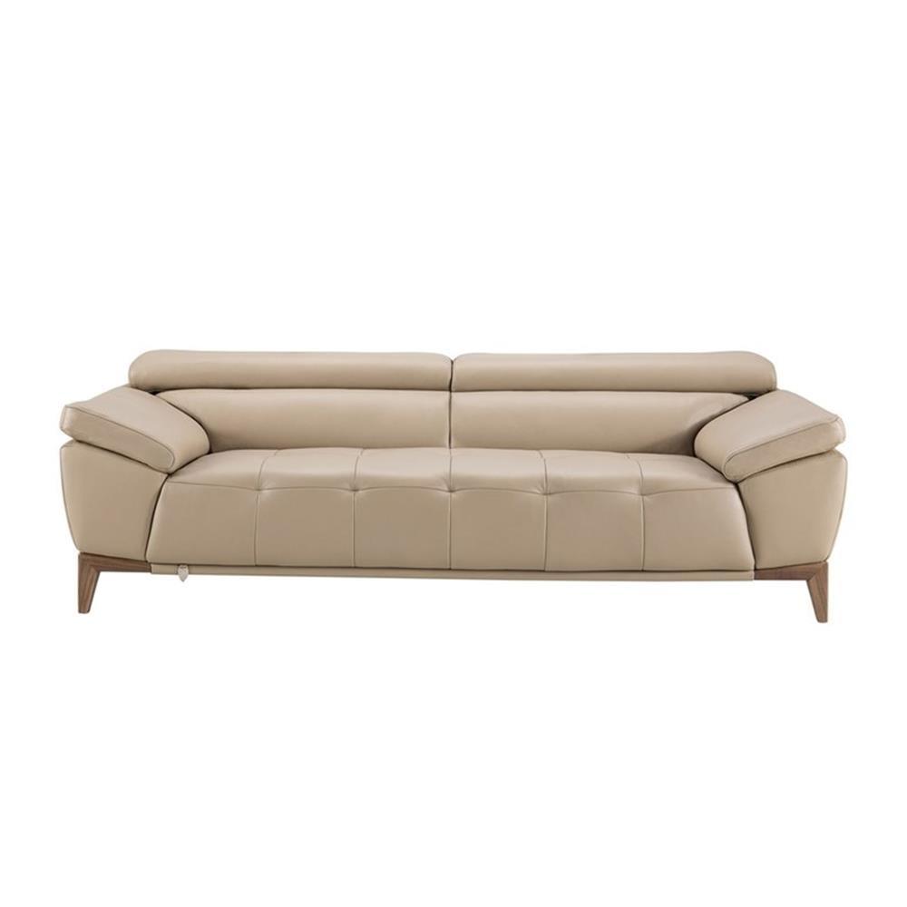 EK076 Tan Color With Italian Leather Sofa