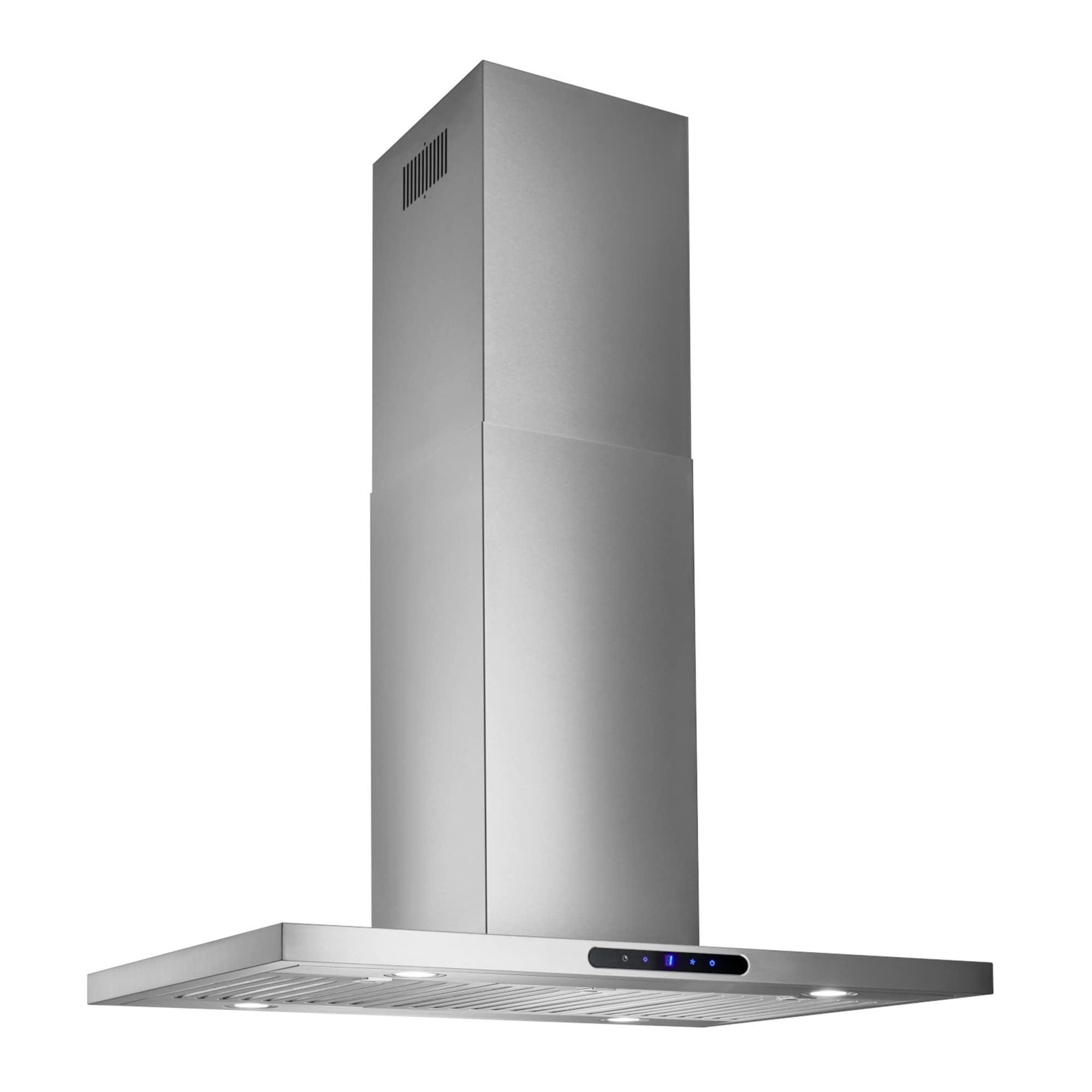 Broan NuTone 36" Stainless Steel 640 CFM Convertible Island Range Hood with Hybrid Baffle Filter