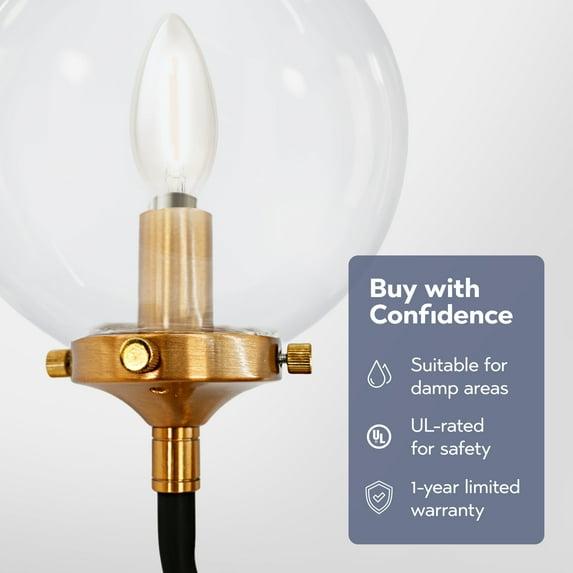 Elk Home Boudreaux 1 - Light Wall Light in  Antique Gold/Matte Black