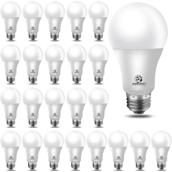 A19 LED Light Bulb,40W Equivalent 5W, Non-Dimmable,450lm,5000K Warm White,E26 Medium Base,UL Listed