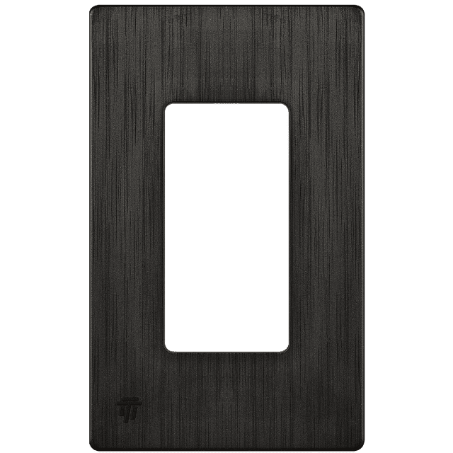 ENERLITES Elite Series Screwless Decorator Wall Plate, Child Safe Outlet Cover, Size 1-Gang Unbreakable Polycarbonate Thermoplastic, SI8831-BDB Brushed Dark Bronze
