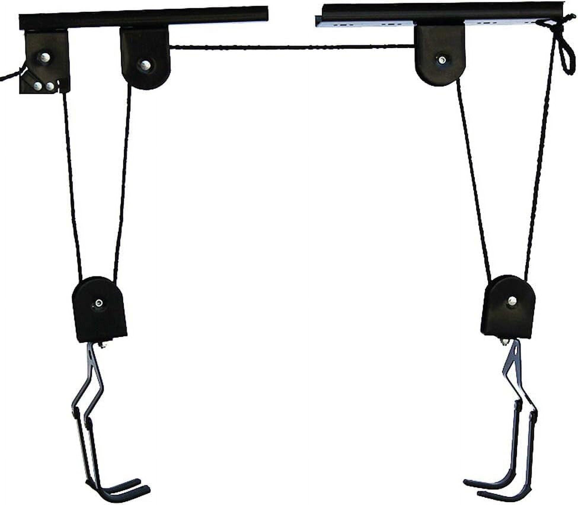 ENROSLU Bike Lift Hoist For Garage Storage,100 lb Capacity Heavy Duty Ceiling Mountain Bicycle Hanger Pulley Rack