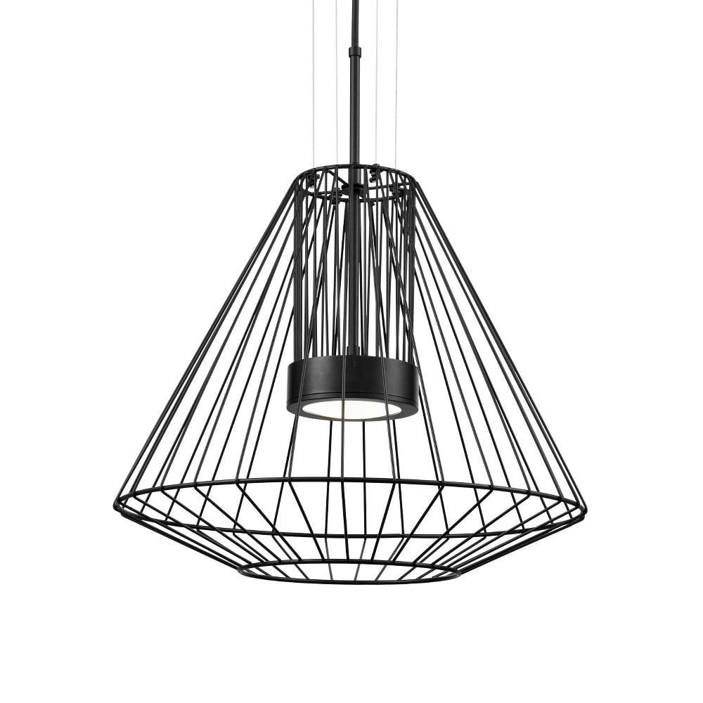 Arctic Black LED Geometric Glass Chandelier for Indoor/Outdoor