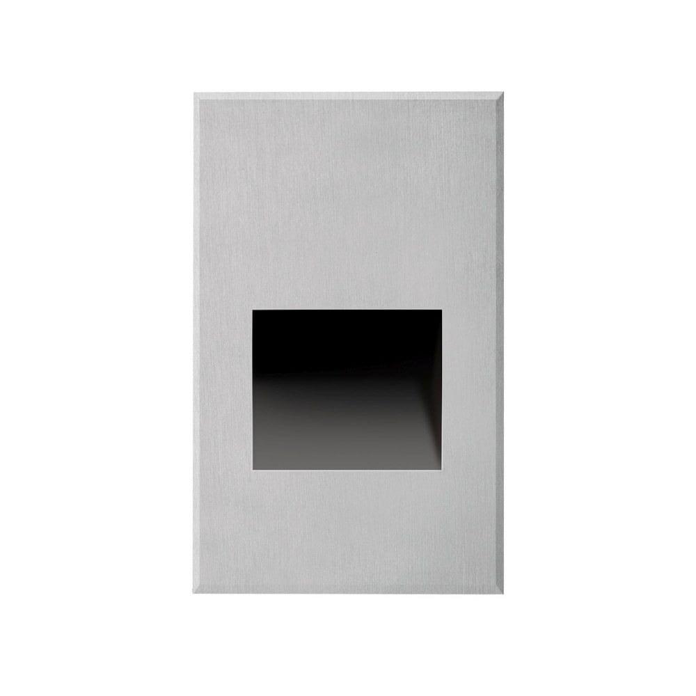 Sonic Brushed Nickel LED Recessed Step Light, 5" Height