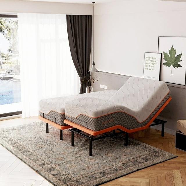Zero Gravity Adjustable Bed with 14" Hybrid Mattress E3000 Series