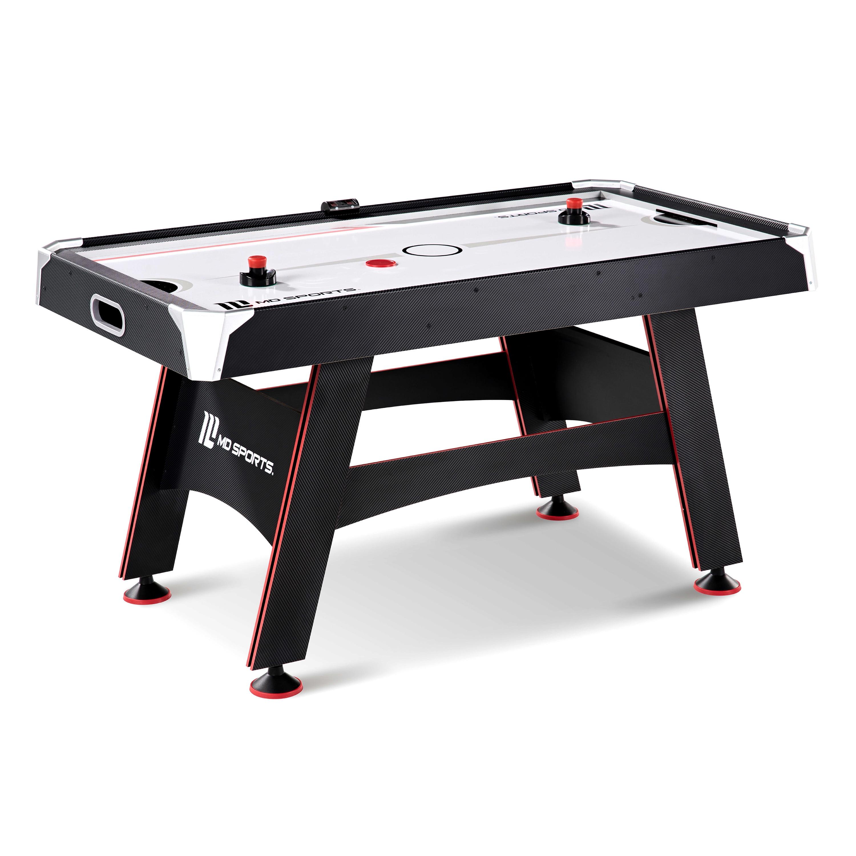 5 ft Black and White Air Hockey Table with LED Scorer