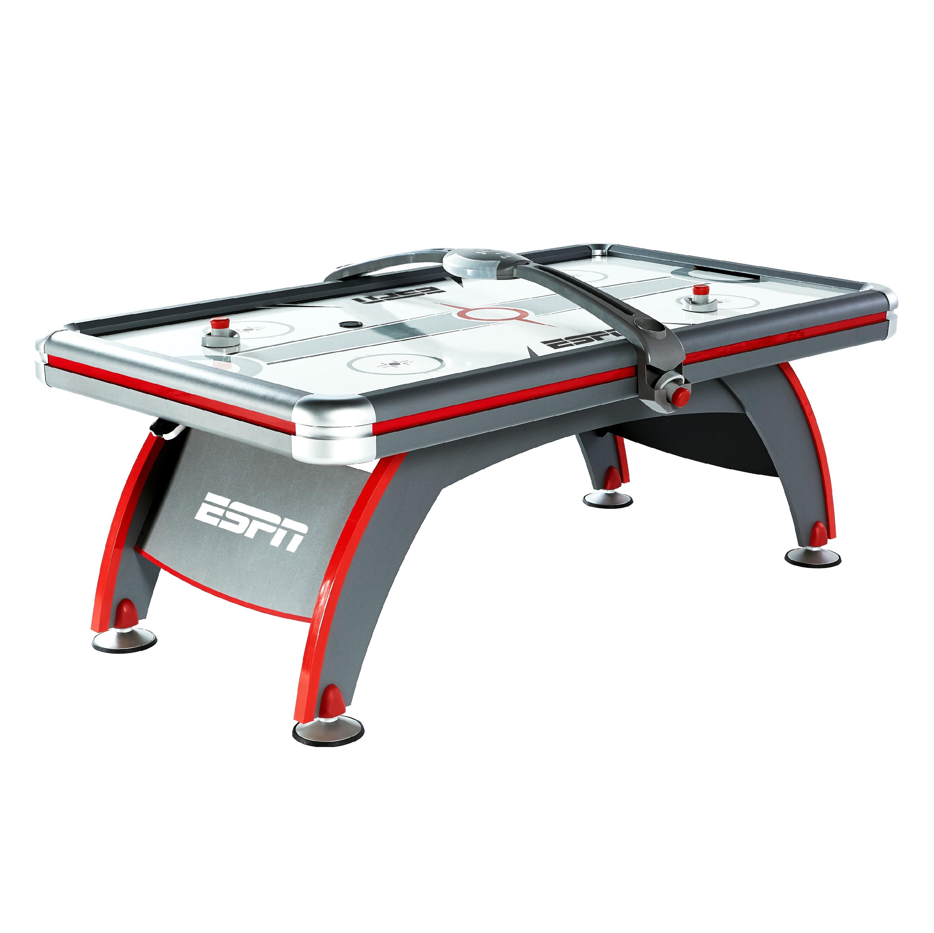 ESPN 84'' Gray Freestanding Air Hockey Table with Electronic Scorer