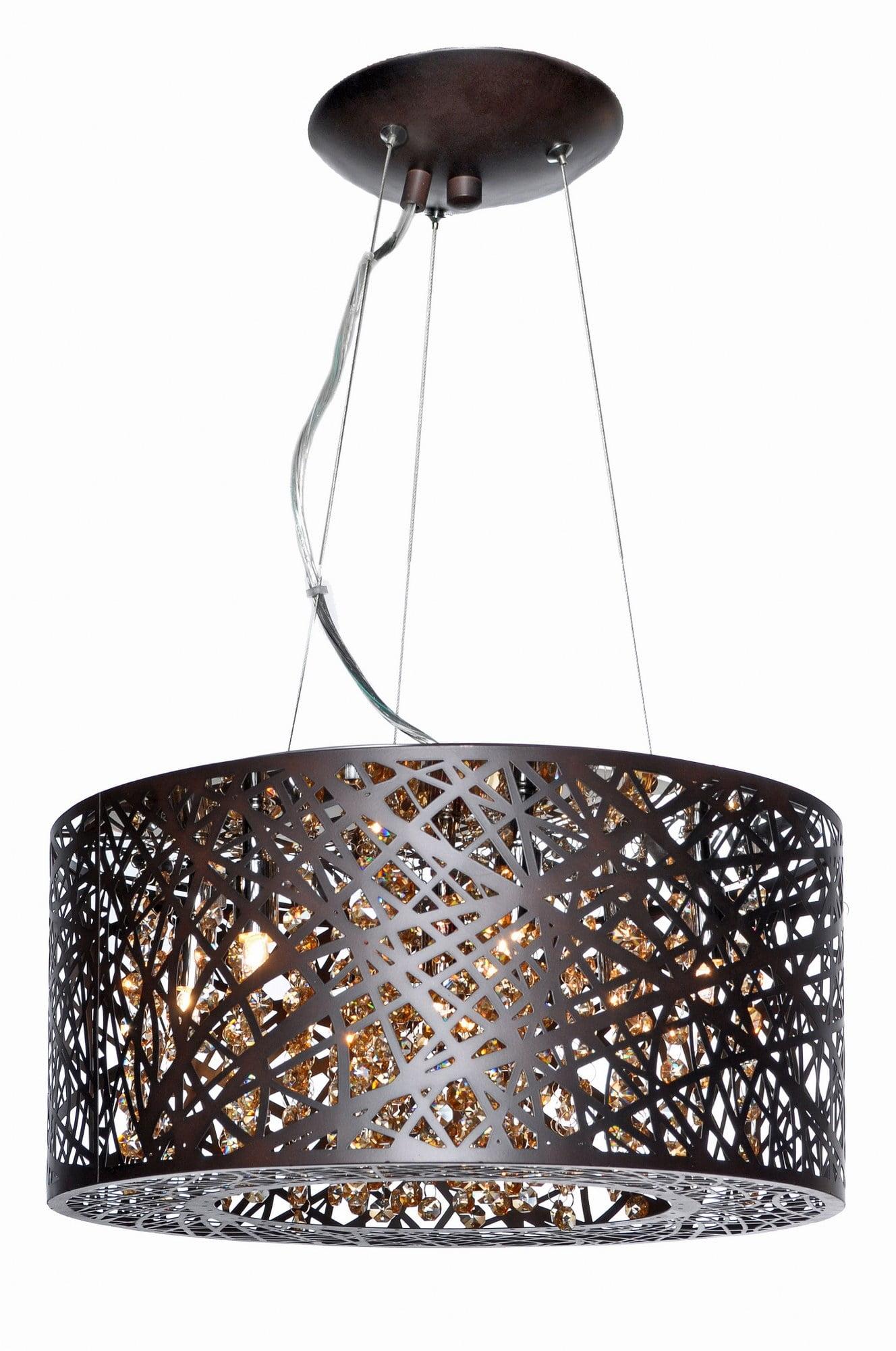 ET2 Lighting Inca 7 - Light Pendant in  Bronze