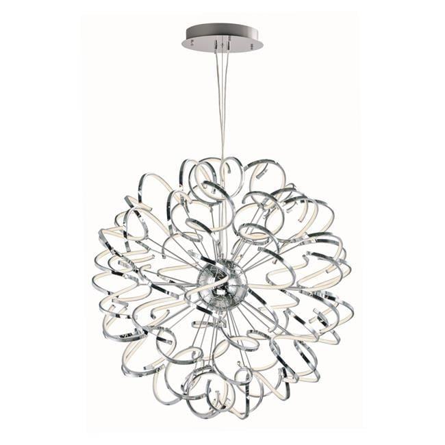 ET2 E21413-PC Chaos LED 40 in. Polished Chrome Entry Foyer Pendant Ceiling Light