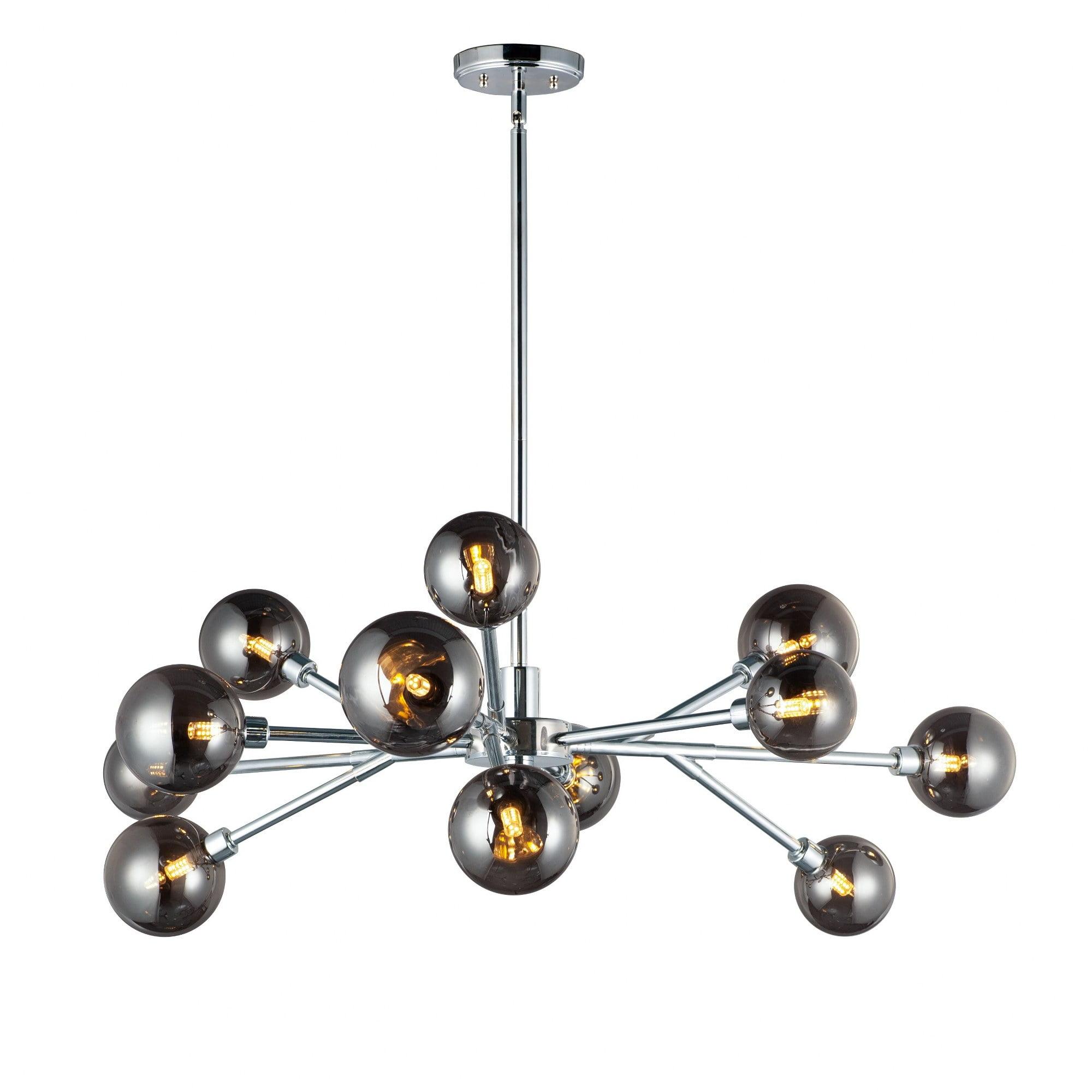ET2 Lighting Asteroid 12 - Light Chandelier in  Polished Chrome